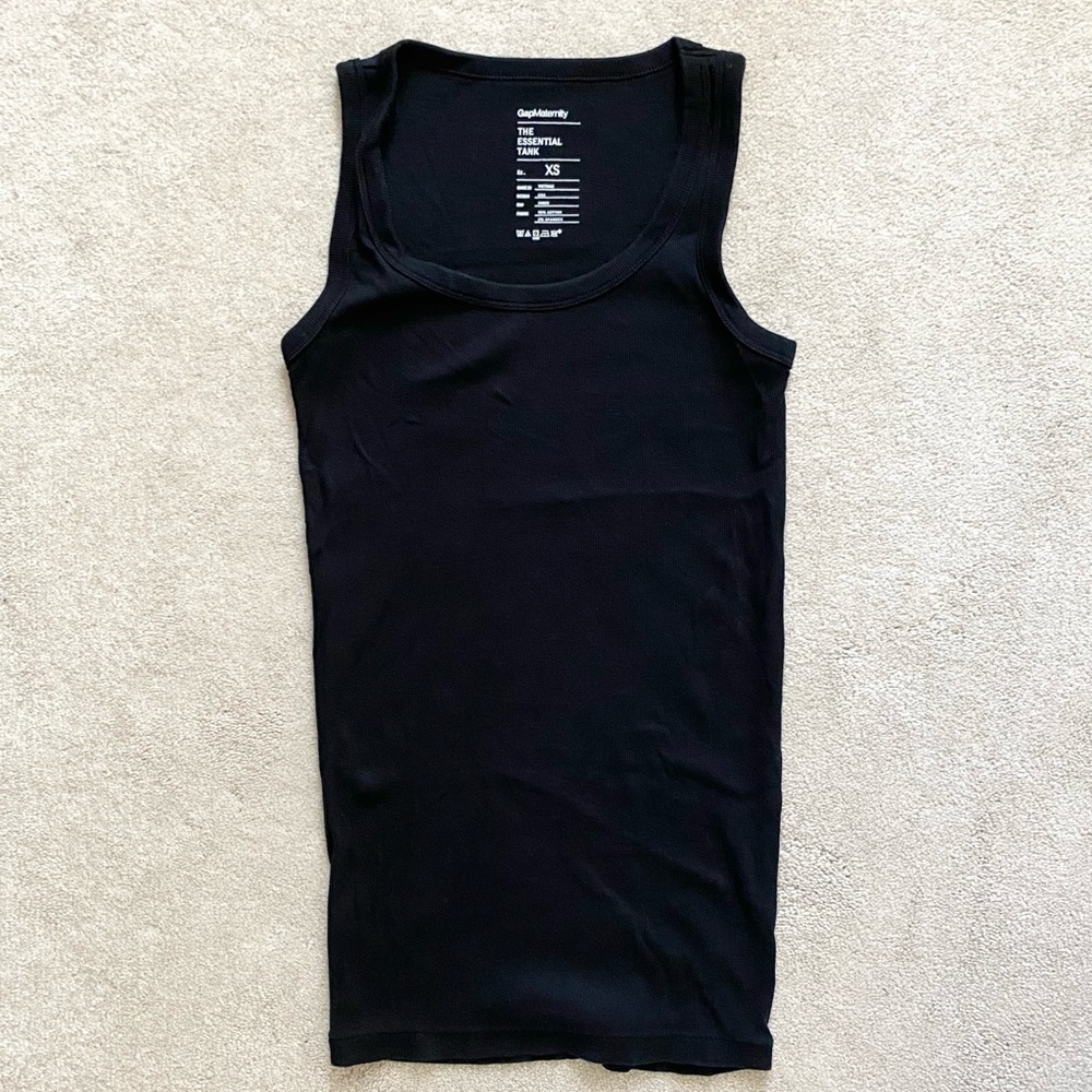 Gap Women’s Maternity Essential Tank Top Black XS